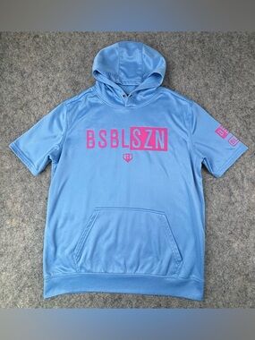 Baseball Lifestyle 101 | Short Sleeve Hoodie | Cotton Candy | Men’s Medium